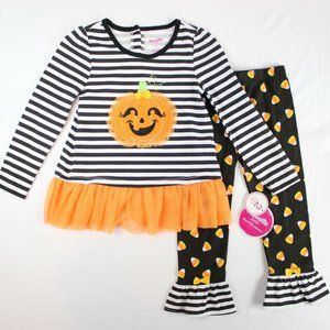 3/$60 Nannette Girls 2 Piece Halloween Outfit Set